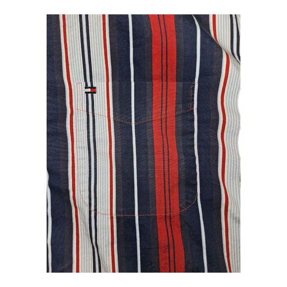 Vintage Tommy Hilfiger Button Down Shirt Large Men's Long Sleeve Striped Y2K - Picture 5 of 9